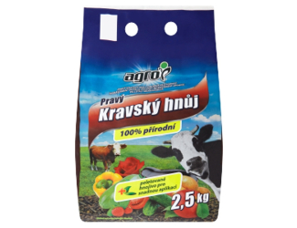 AGRO pravý kravský hnůj 2,5kg granul